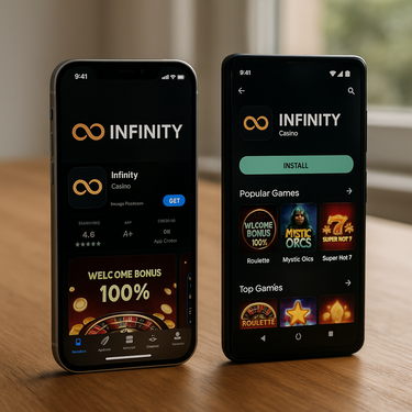 Infinity Casino - Mobilni dostop brez prenosov