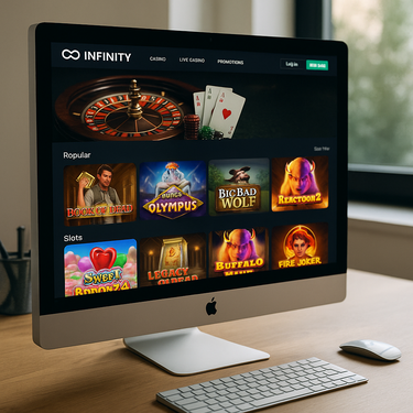 Infinity Casino - Sodoben dizajn vmesnika